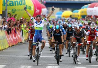Aidis Kruopis (Orica GreenEdge) wins stage 4 at the Tour of Poland.