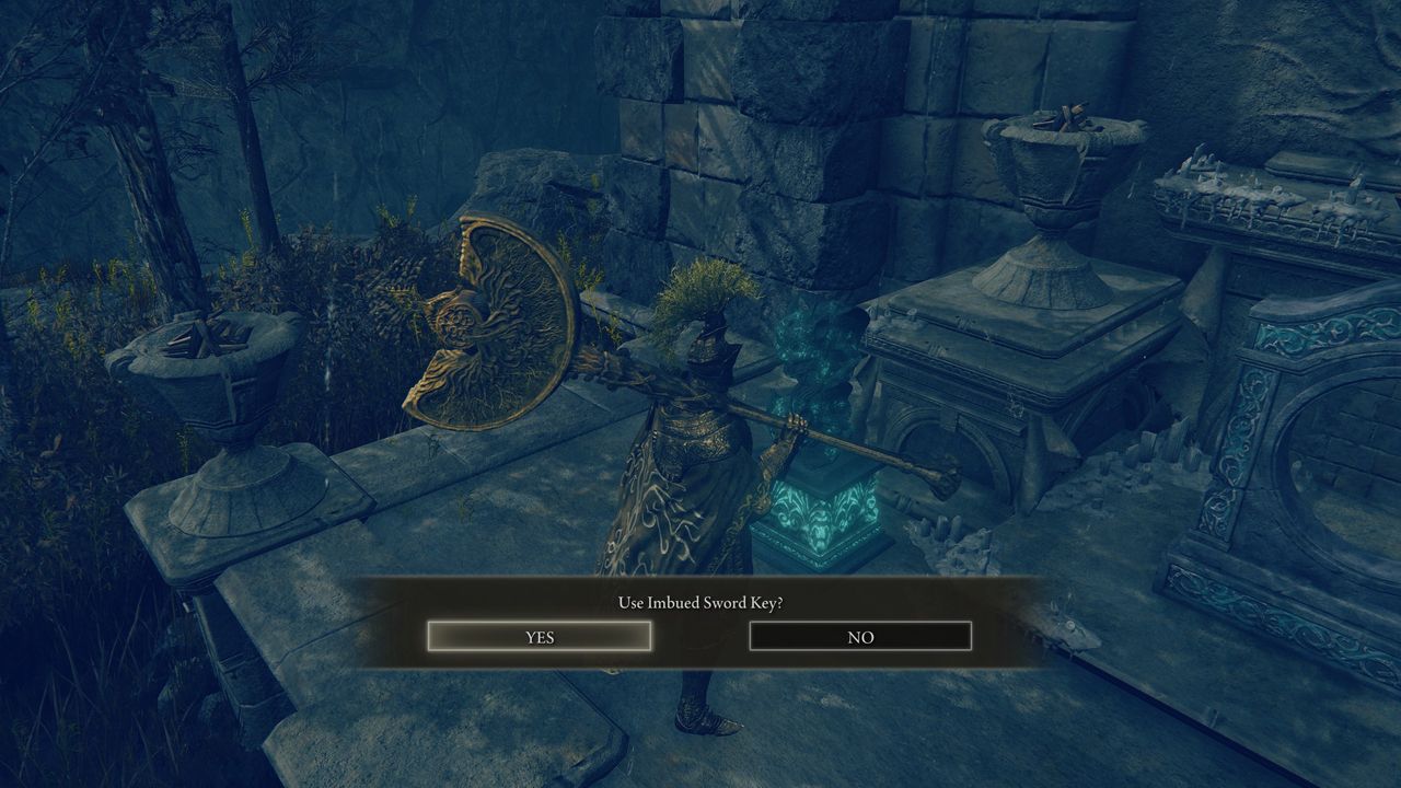 Elden Ring Imbued Sword Key - Imp statue