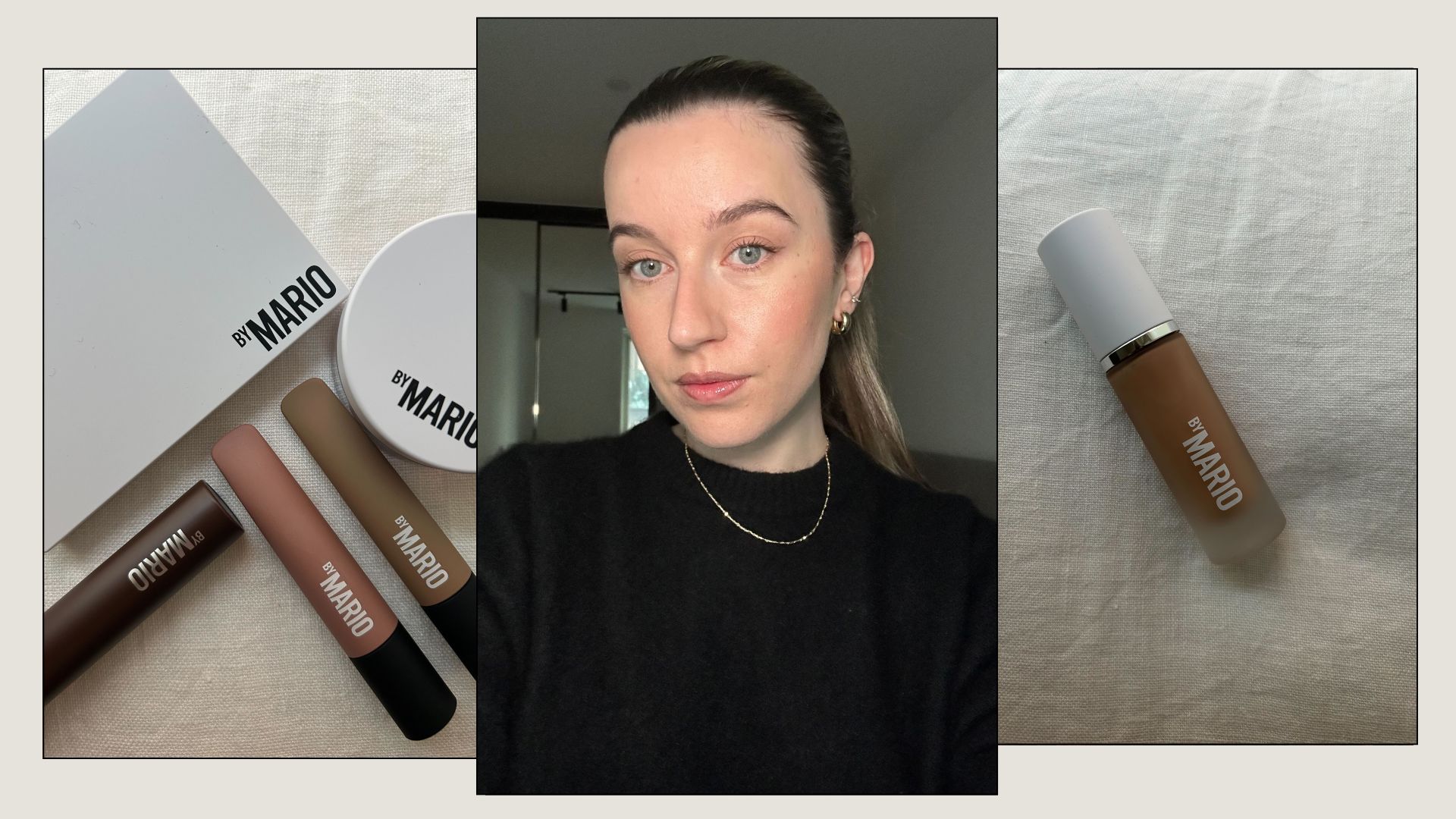 Junior beauty editor Grace Lindsay testing Makeup By Mario products