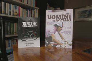 The Officina Battaglin Here’s My Dream Bike book and the 'Uomini d’Acciaio magazine