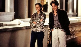 Julia Roberts and Hugh Grant go on a charming walk in Notting Hill.