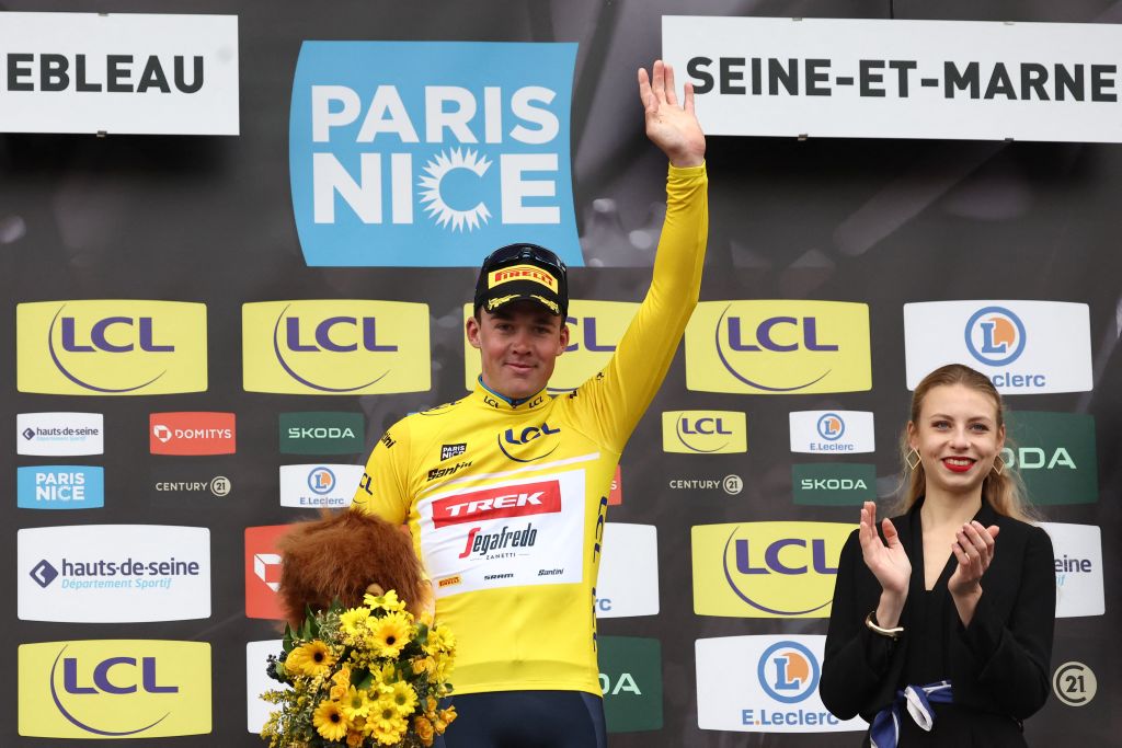 Mads Pedersen Paris-Nice yellow jersey