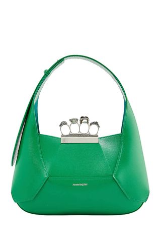 Alexander McQueen Women's The Jewelled Hobo Bag in Bright Green