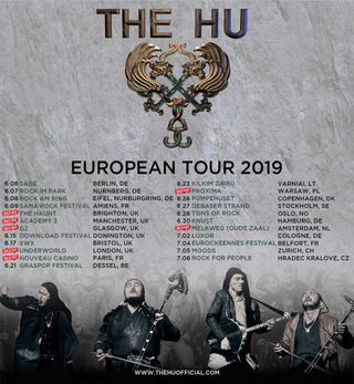 The HU tour poster