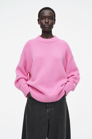 Chunky Pure Cashmere Crew-Neck Jumper