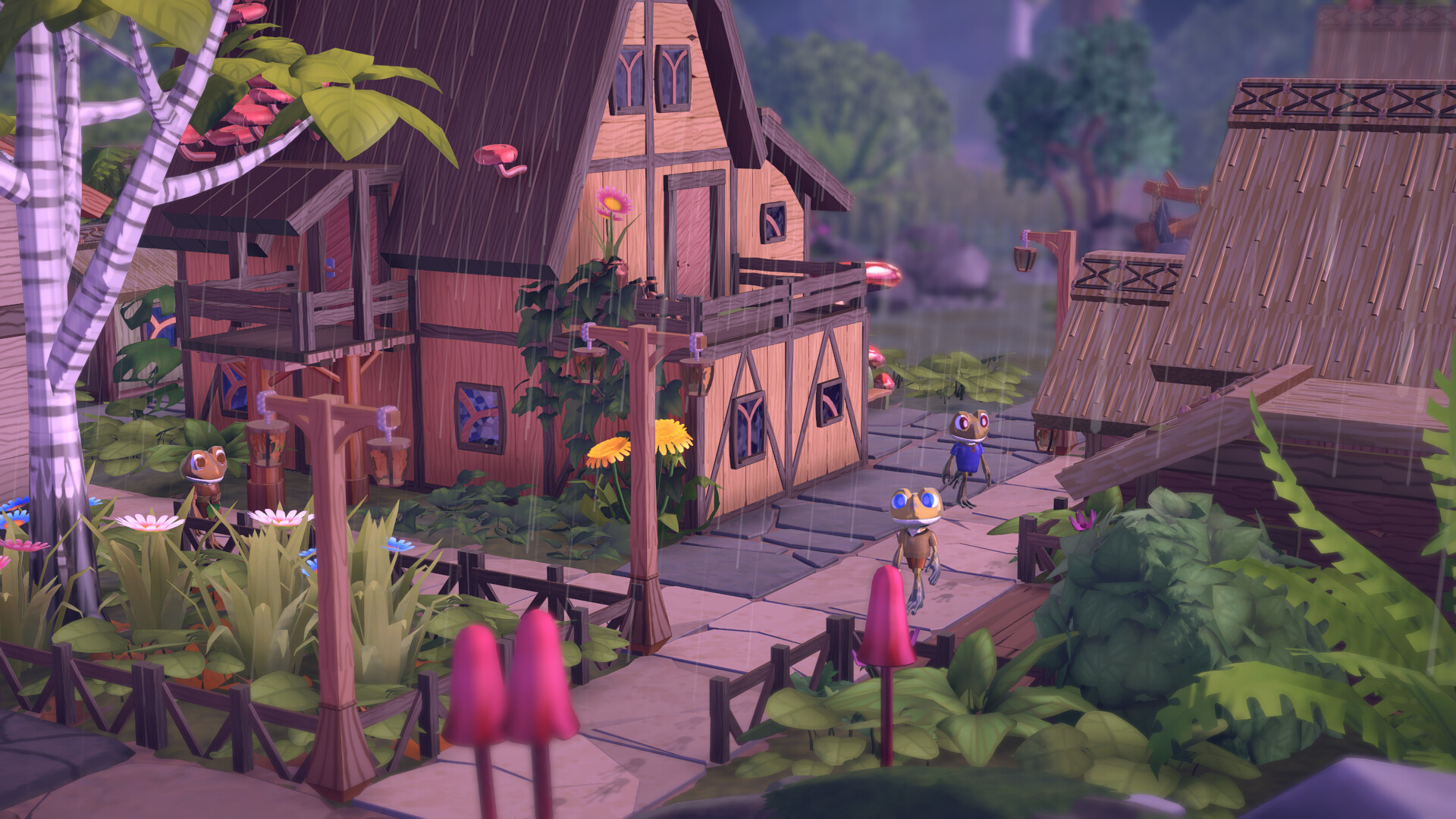 The makers of Parkitect have a new construction game coming, and it's a froggy colony sim called Croakwood