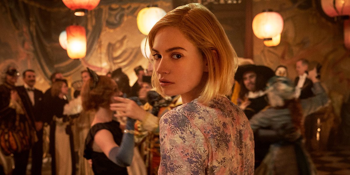 Lily James as Mrs. de Winter in Rebecca