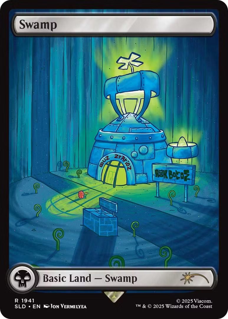 MTG Spongebob Secret Lair Swamp