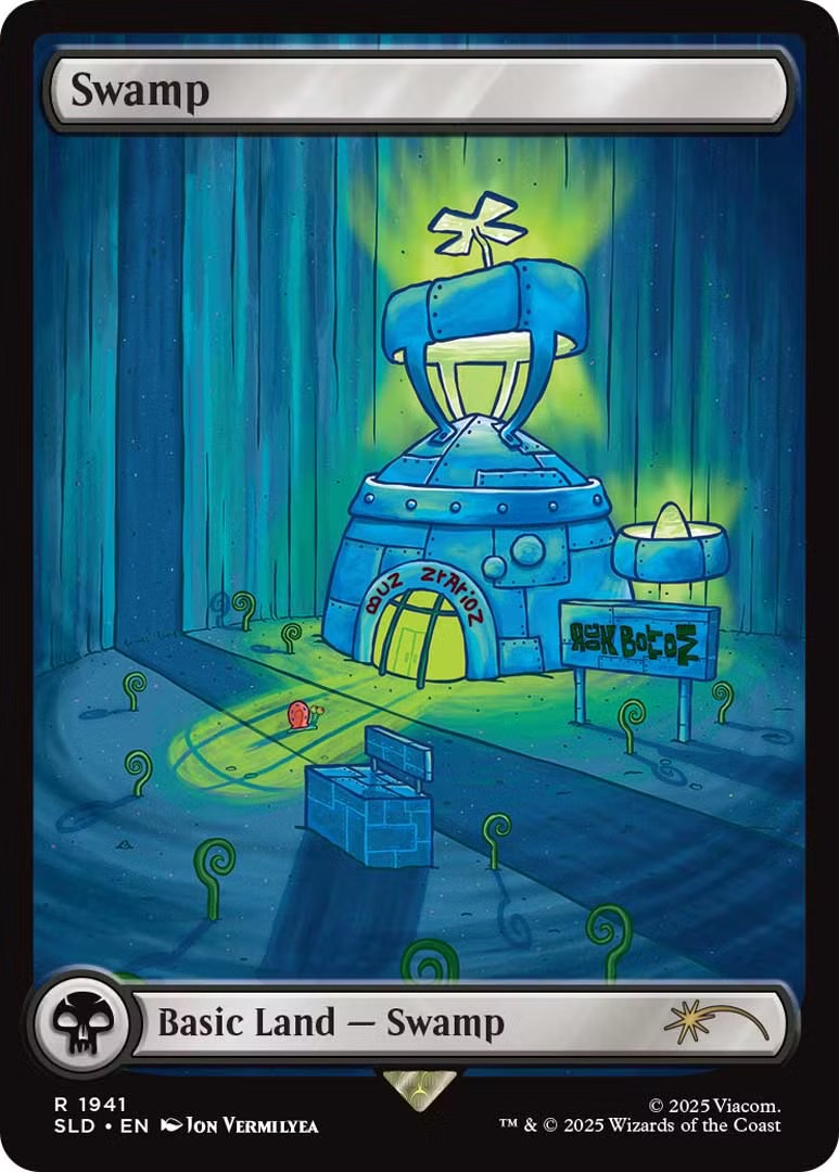 MTG Spongebob Secret Lair Swamp