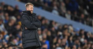 Graham Potter's future under threat: Chelsea manager Graham Potter during the Emirates FA Cup Third Round match between Manchester City and Chelsea at Etihad Stadium on January 8, 2023 in Manchester, England