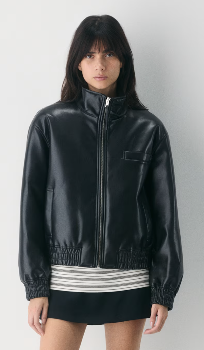 Aritzia, Josephine Bomber - UnReal Leather