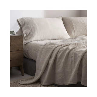 washed linen king size bedding