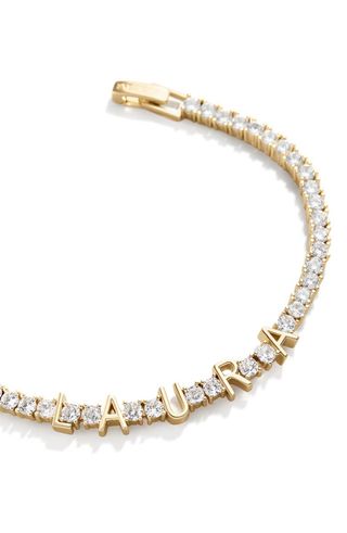 Personalized Cubic Zirconia Tennis Bracelet