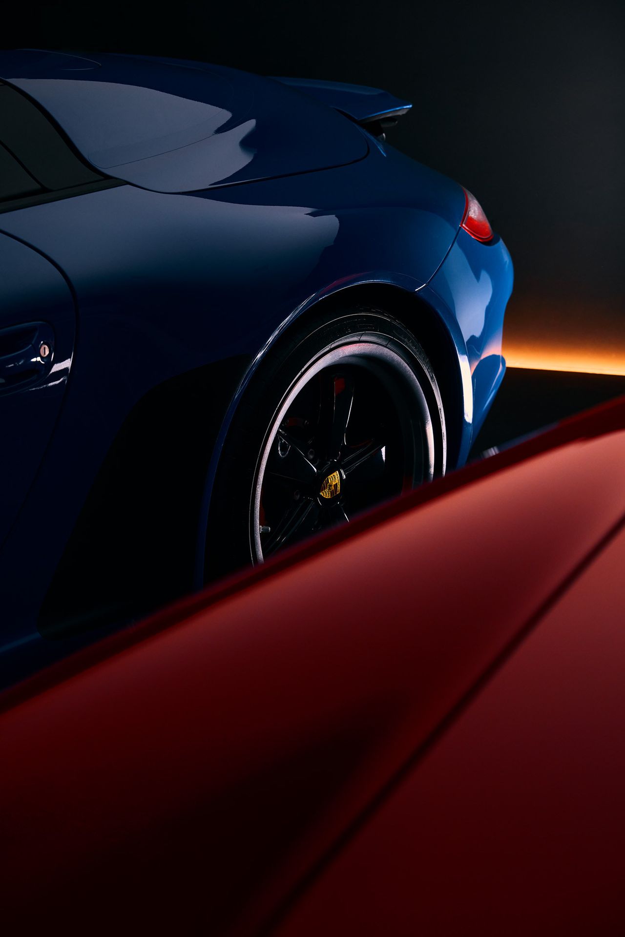 The building creates unique vistas for viewing the car collection