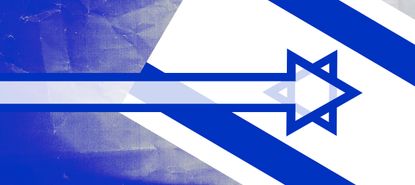 The Israeli flag.