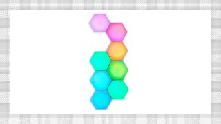 Onn. 8-Pack RGBIC Hexagon Lights