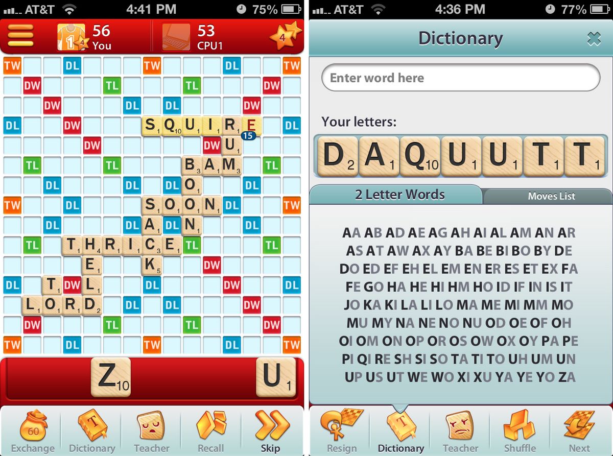 Letterpress vs. Words With Friends vs. Scrabble best word play games