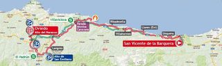 2013 Vuelta a Espana stage 19 map