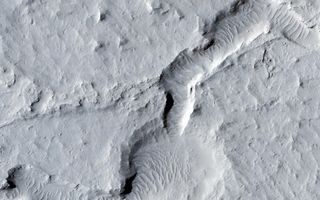 Landforms in Eastern Elysium Planitia on Mars