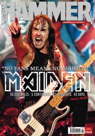 The cover of Metal Hammer magazine issue 192 featuring Iron Maiden’s Steve Harris