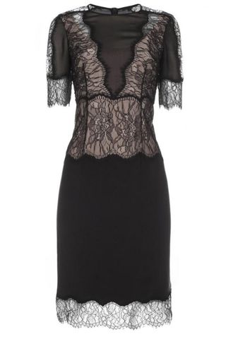 Paul Smith Black Lace Panel Silk Dress, £375