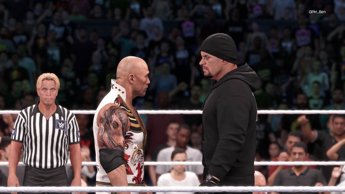 The Rock and Undertaker square off in WWE 2K25