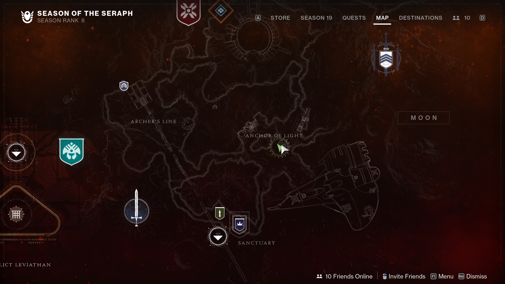 Destiny 2 Override Frequency location in Anchor of Light