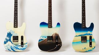 Fender Japan Made in Japan Art Canvas Esquire Hokusai models