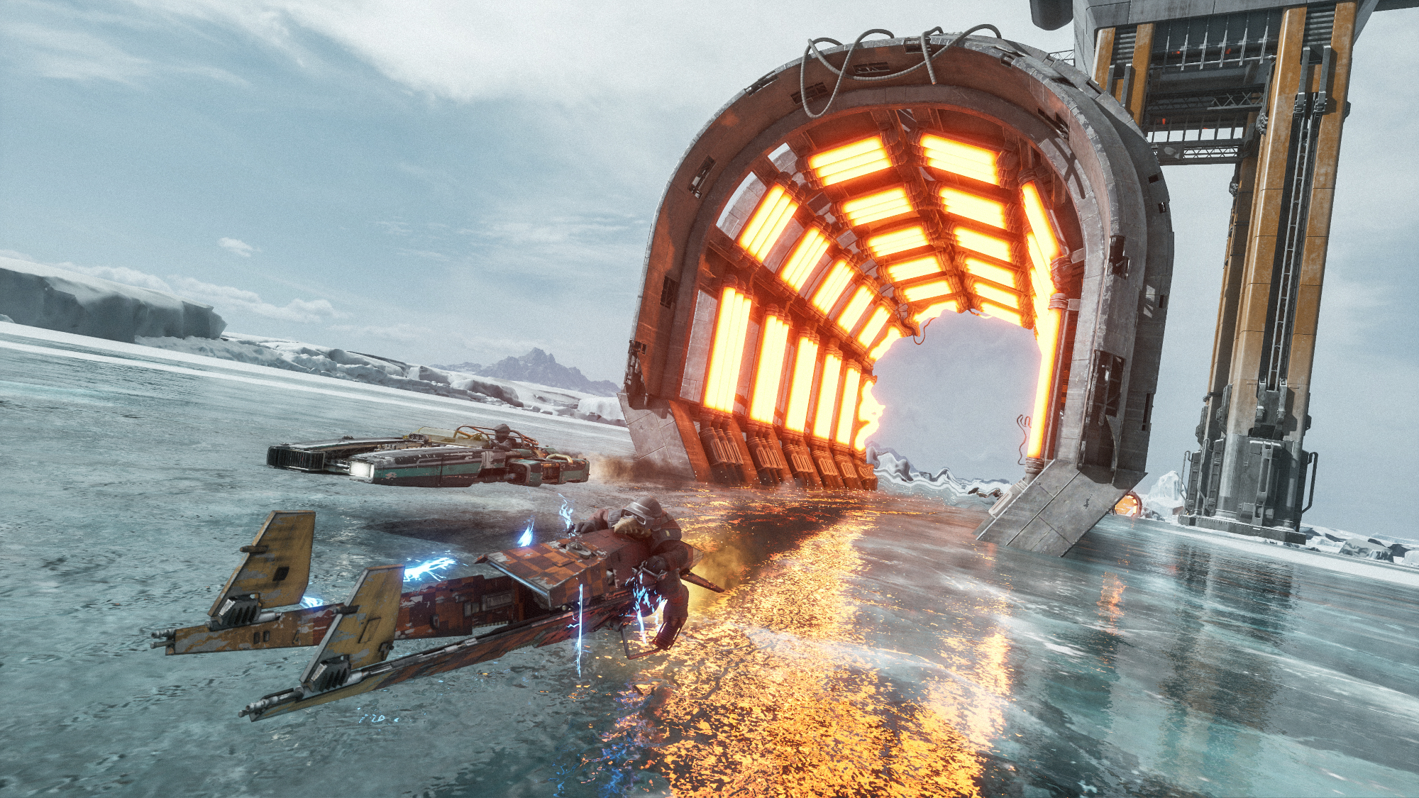 Screenshot from Star Wars video game "Star Wars: Galactic Racer".