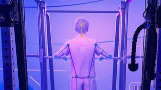 Meet CoachCube, the intelligent AI personal trainer that lives inside a Tron-style box room