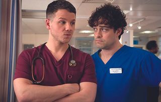 Holby City Lofty returns to see Dominic