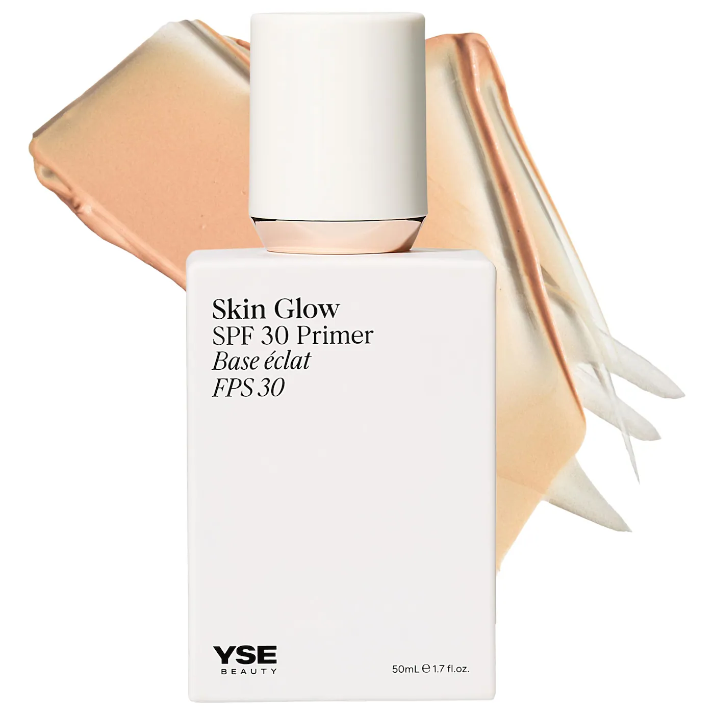 YISE Beauty white skincare bottle with black writing