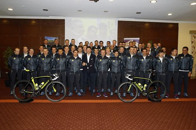 Tinkoff-Saxo unveil Specialized team bikes in Sicily
