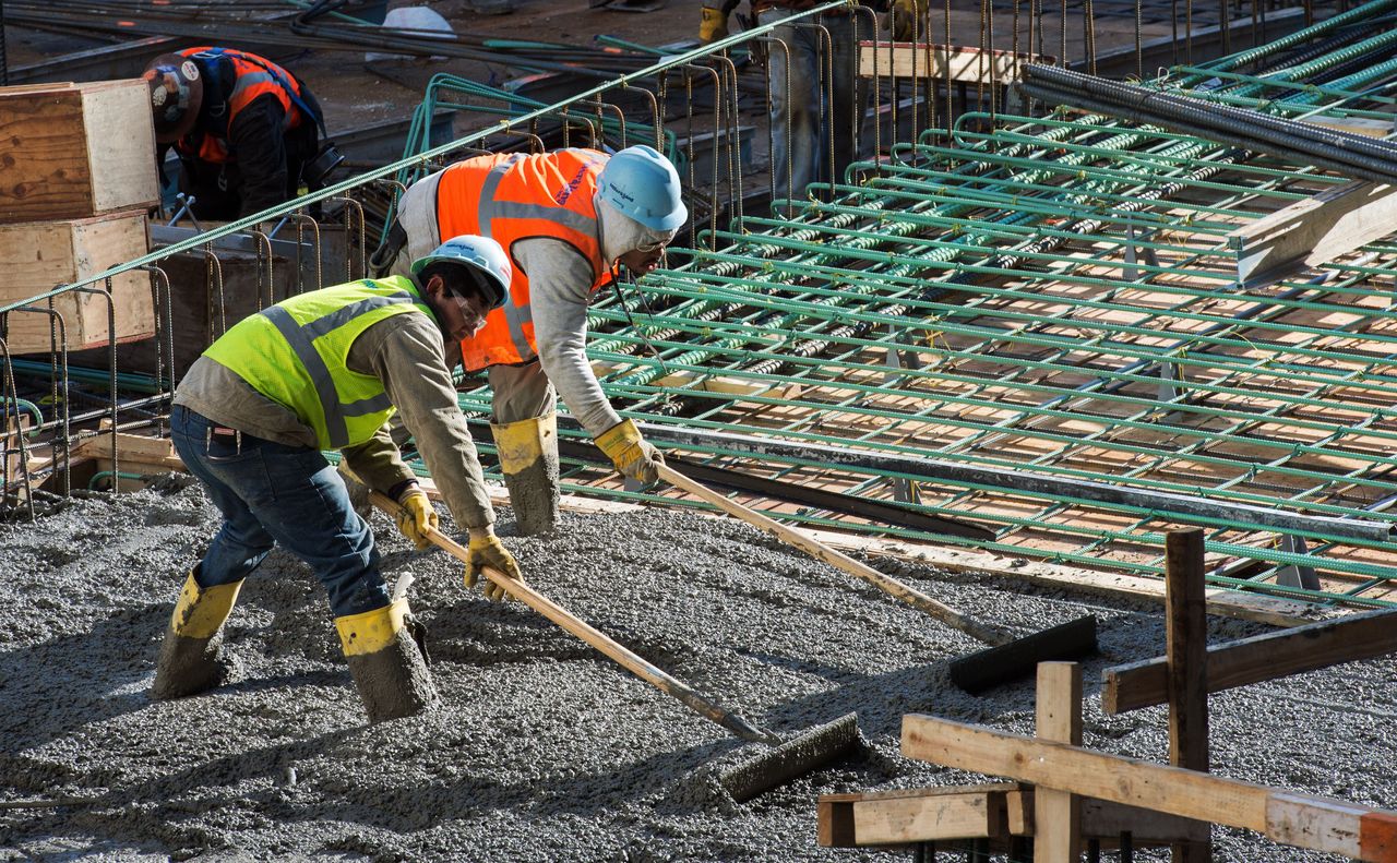 Construction workers in Washington, D.C.