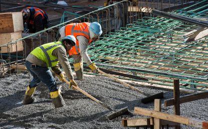 Construction workers in Washington, D.C.