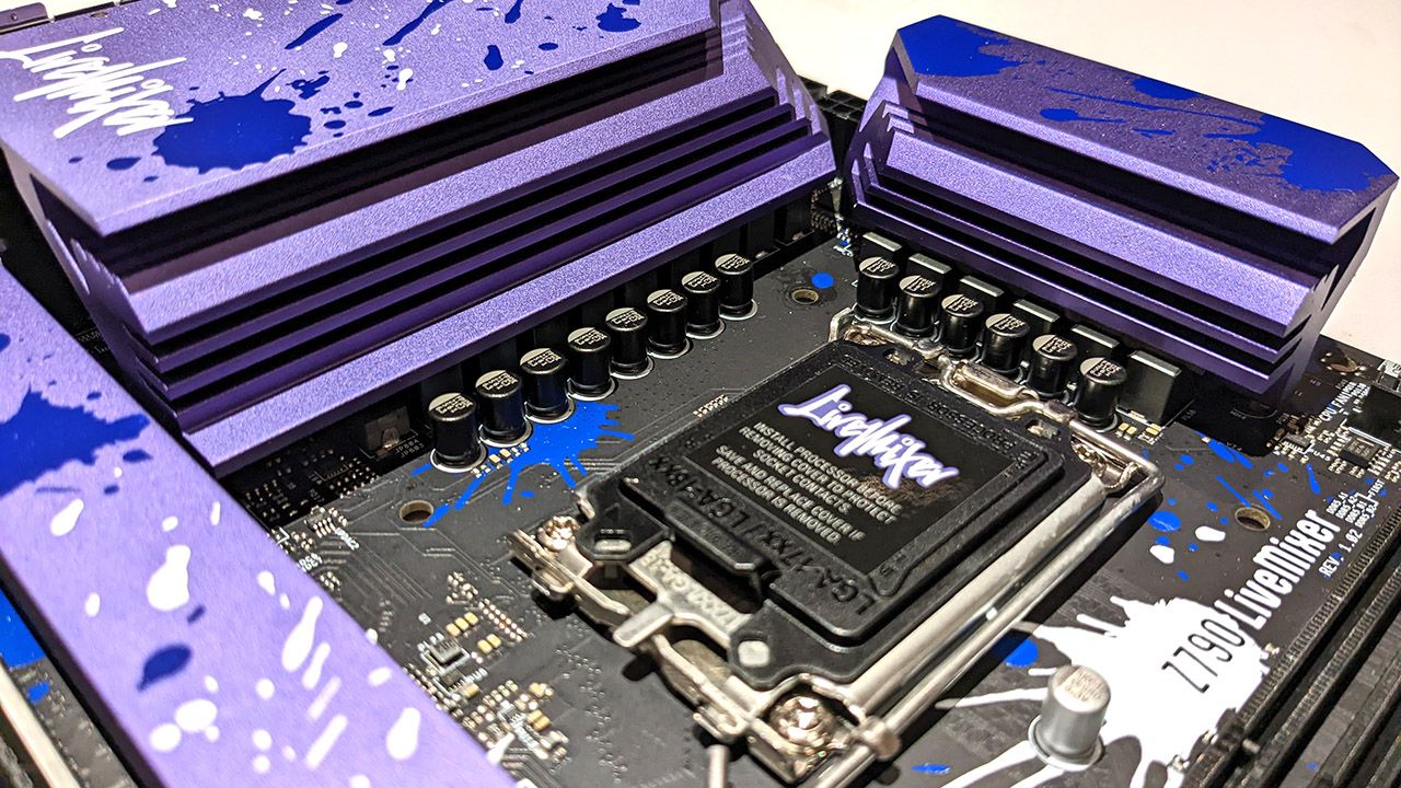 Asrock Z790 LiveMixer socket area