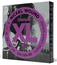 D'Addario EXL120-3D Nickel Wound Strings: $13.99