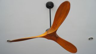 wooden ceiling fan