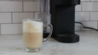 Cappuccino made with the Keurig K-Supreme SMART coffee maker