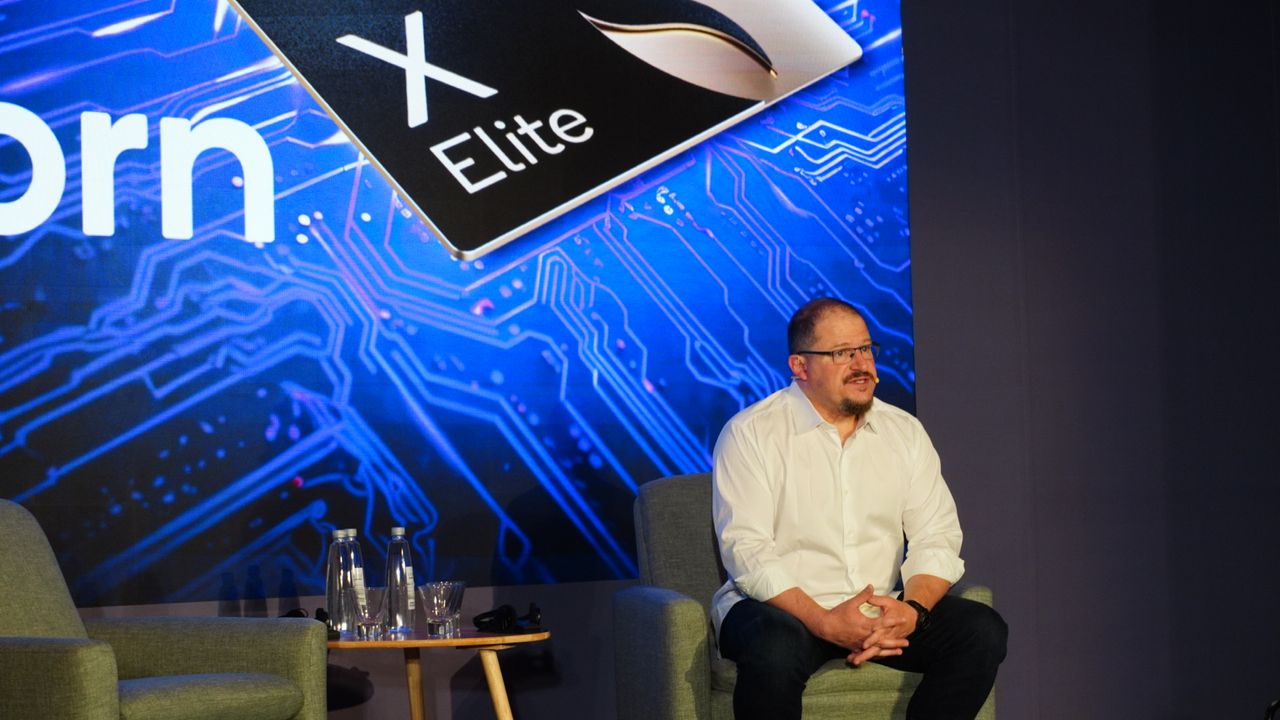 Qualcomm CEO, Cristiano Amon, in a press conference at Computex 2024