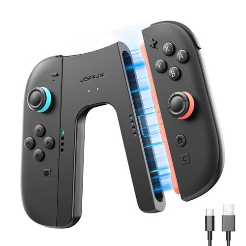 Magnetic Charging Grip for Switch 2 Joypads, Grip Controller