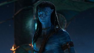 Sam Worthington as Jake Sully in Avatar: Fire and Ash.