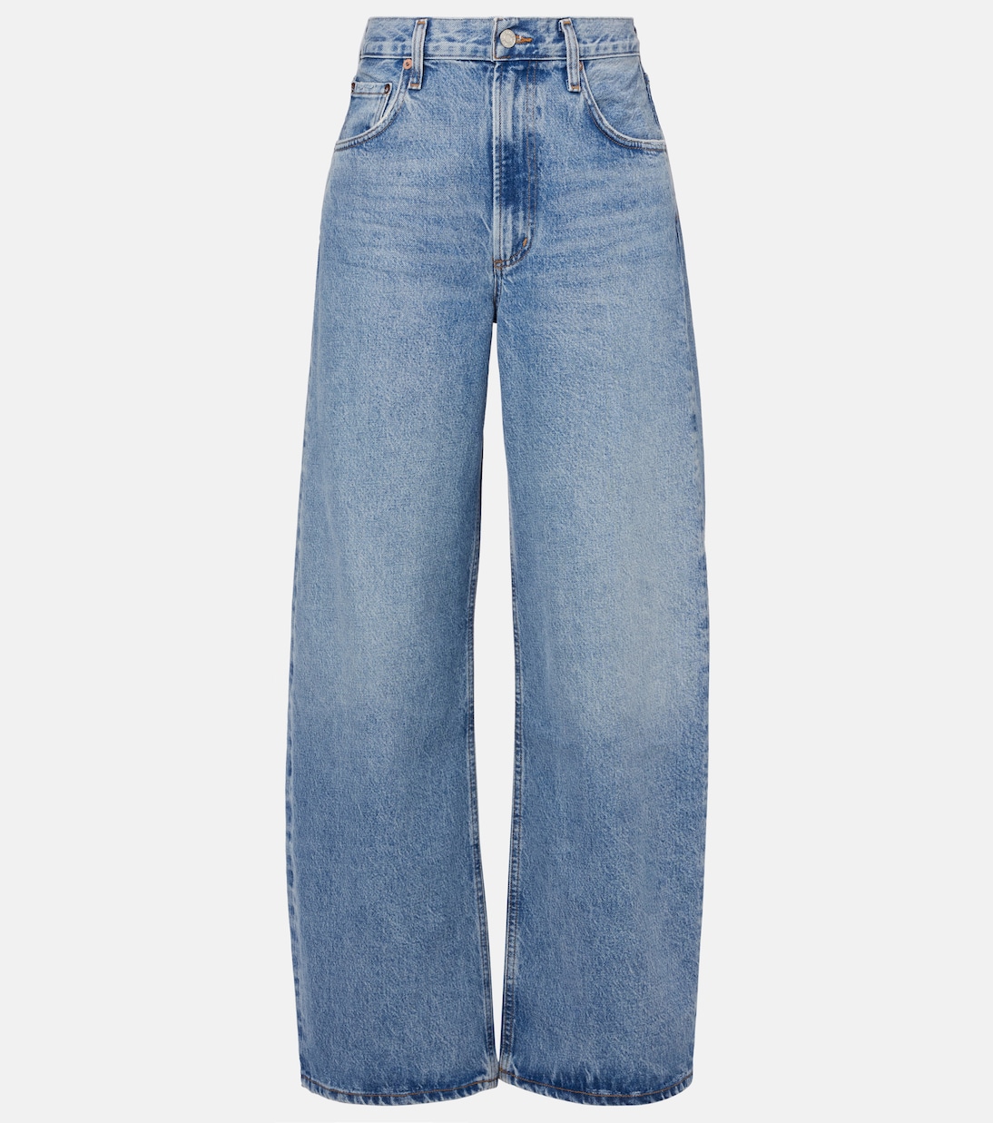 Low Curve Mid-Rise Wide-Leg Jeans