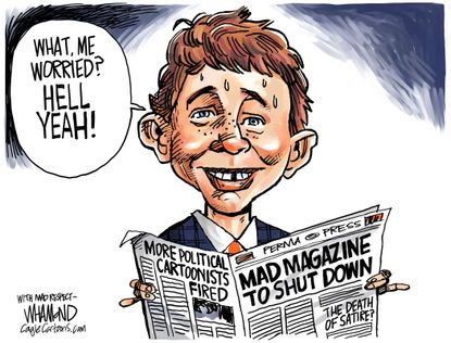 Editorial Cartoon U.S. Mad Magazine Shutdown