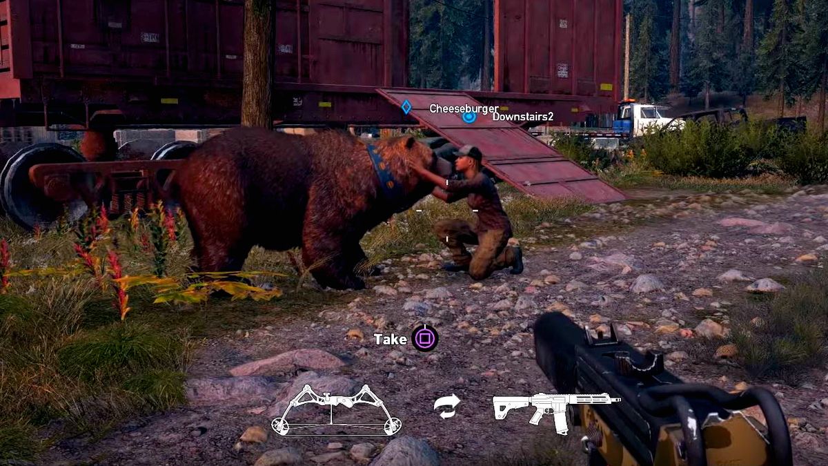 Watch Far Cry 5's Pet Bear, Cheeseburger, In Action With This Gameplay ...