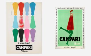 A pair of 1960s Campari advertising posters