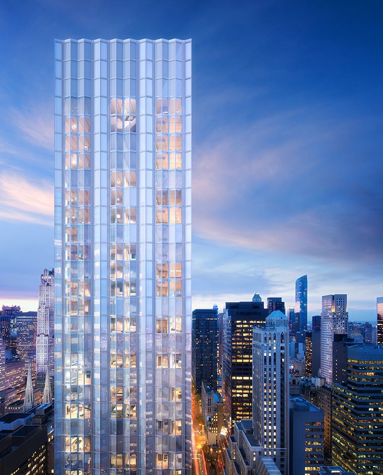 The latest space to be revealed within Foster + Partners’ sleek One Hundred East Fifty Third Street is the private club for the residents