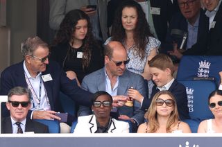 William and George enjoyed a day at the cricket