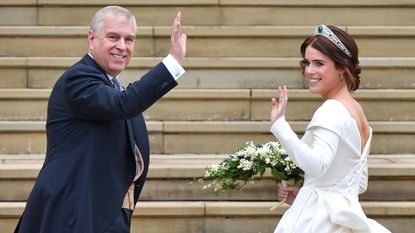 Prince Andrew and Eugenie