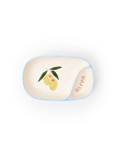 Olive Ceramic Tapas Dish 